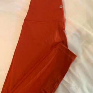 Lululemon burnt orange leggings